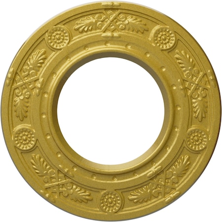 Ekena Millwork Daniela Ceiling Medallion (Fits Canopies up to 3 7/8"), 8"OD x 3 7/8"ID x 1/2"P, Rich Gold CM08DNRGS